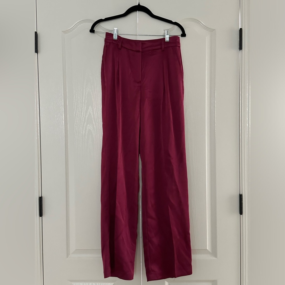 House of Harlow 1960 Purple Satin Pants